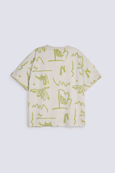 BOYS BOXY FIT PRINTED TEE