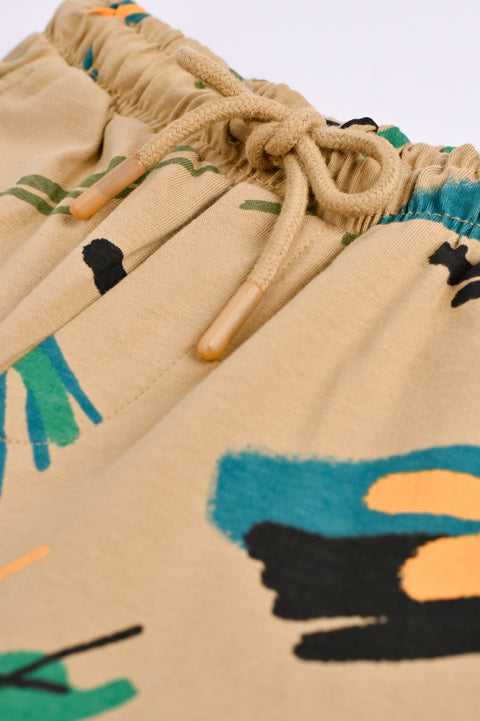 BOYS PRINTED KNIT SHORTS