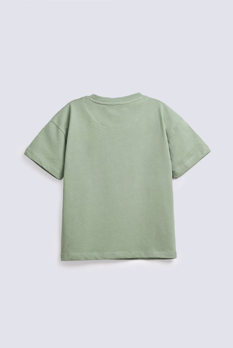 BOYS DROP SHOULDER PRINTED TEE