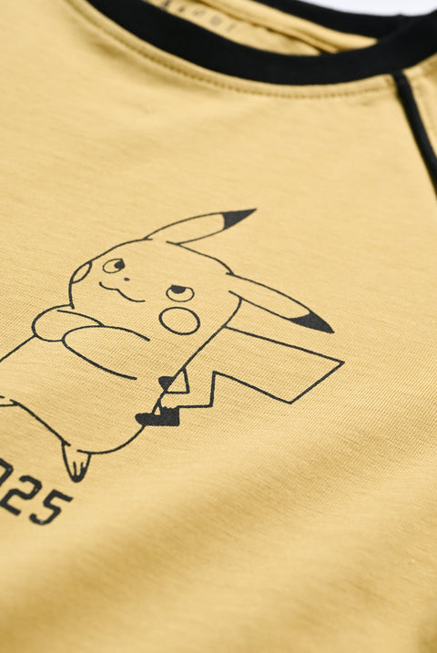 BOYS RAGLAN SLEEVE PIKACHU TEE