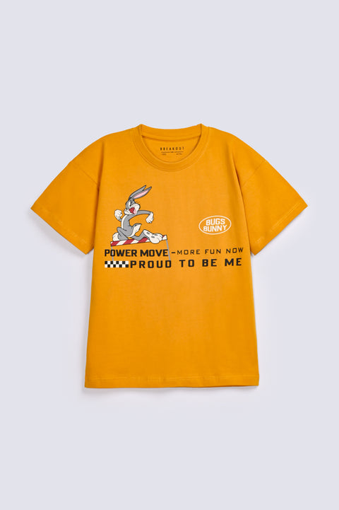 BOYS DROP SHOULDER BUNNY TEE