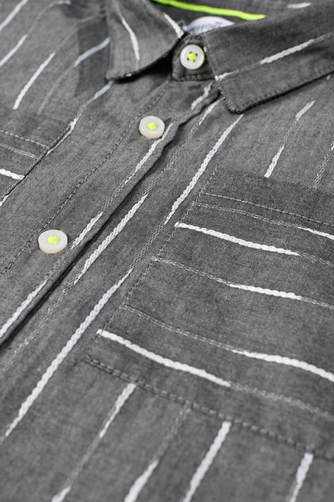 BOYS JACQUARD SHIRT