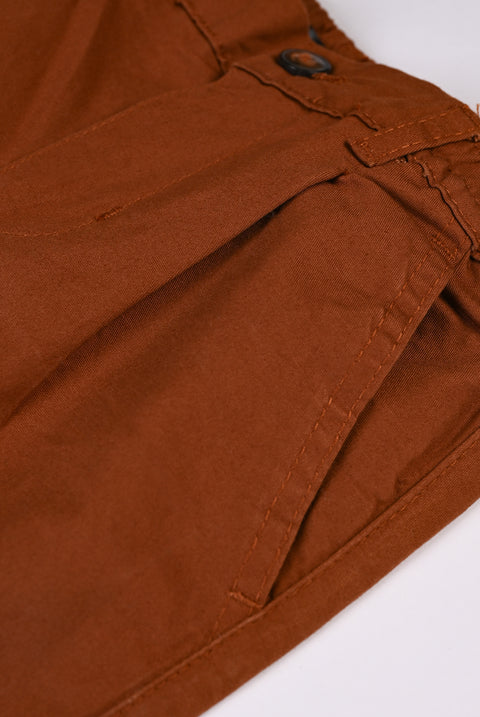 BOYS PLEATED TWILL SHORTS
