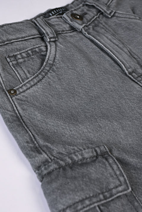 BOYS CARGO DENIM SHORTS