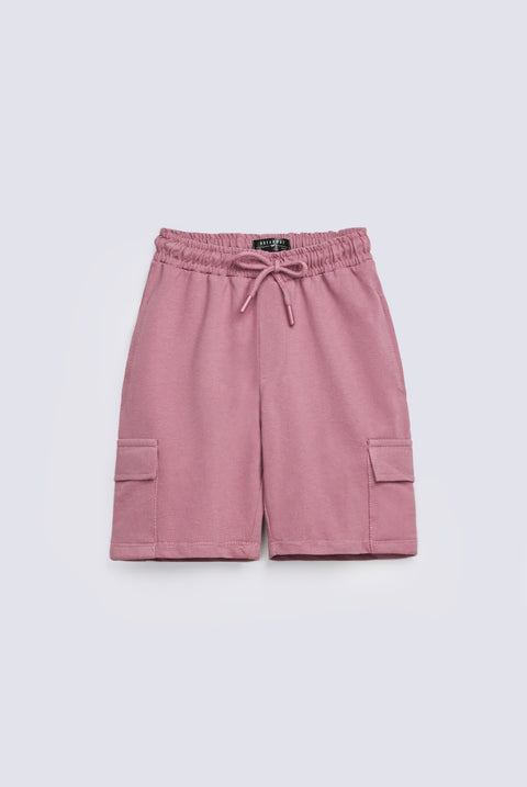 BOYS CARGO KNIT SHORTS