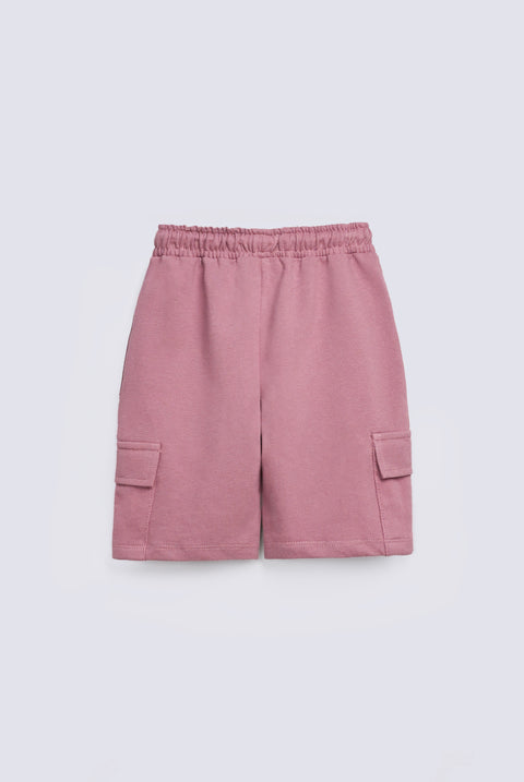 BOYS CARGO KNIT SHORTS