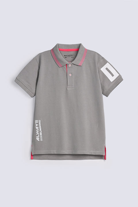 BOYS CONTRAST TRIM POLO