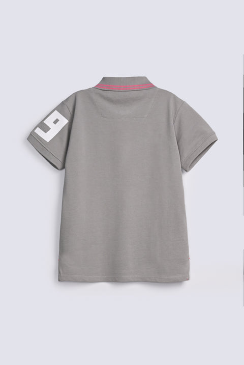 BOYS CONTRAST TRIM POLO