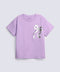 GIRLS DROP SHOULDER WITH BOW T SHIRT
