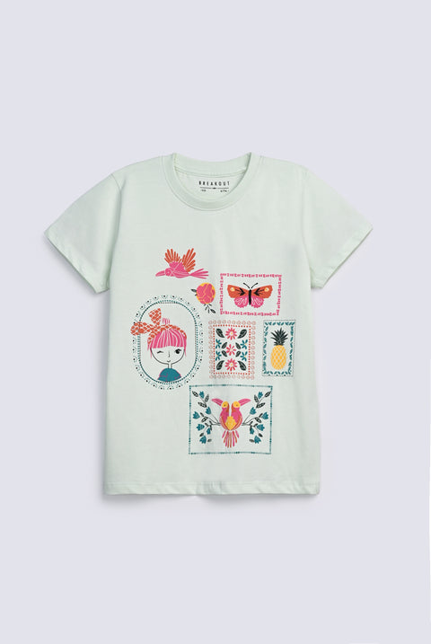 GIRLS PRINTED T SHIRT