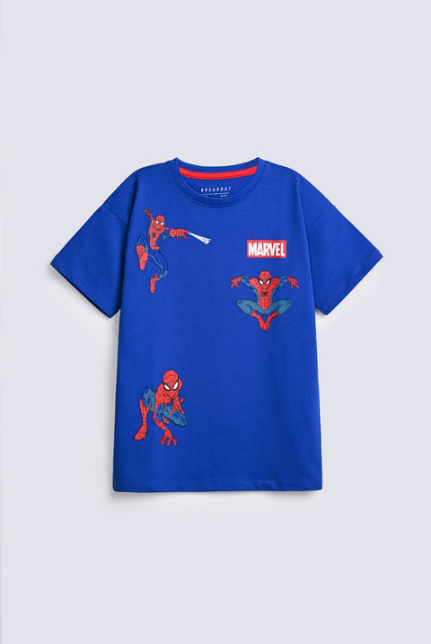 BOYS DROP SHOULDER SPIDERMAN TEE