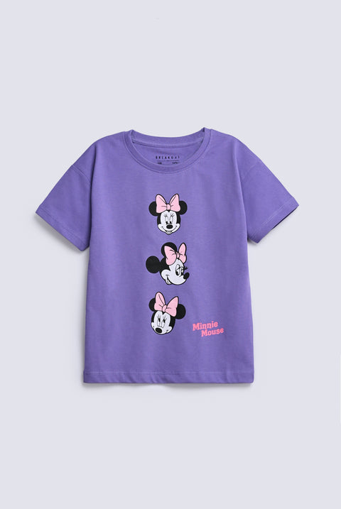 GIRLS MINNIE PRINTED T SHIRT
