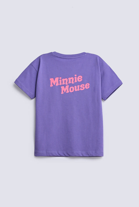 GIRLS MINNIE PRINTED T SHIRT
