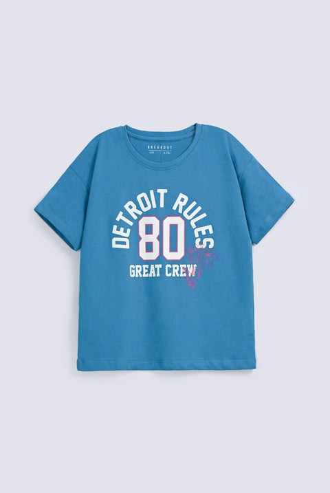 GIRLS SPORTY PRINTED TEE SHIRT