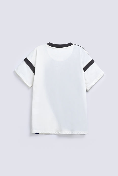 BOYS DROP SHOULDER COLOR BLOCK TEE