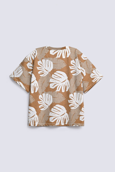 BOYS BOXY FIT PRINTED TEE