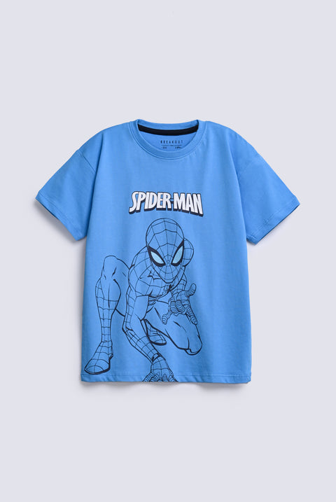 BOYS DROP SHOULDER SPIDERMAN TEE