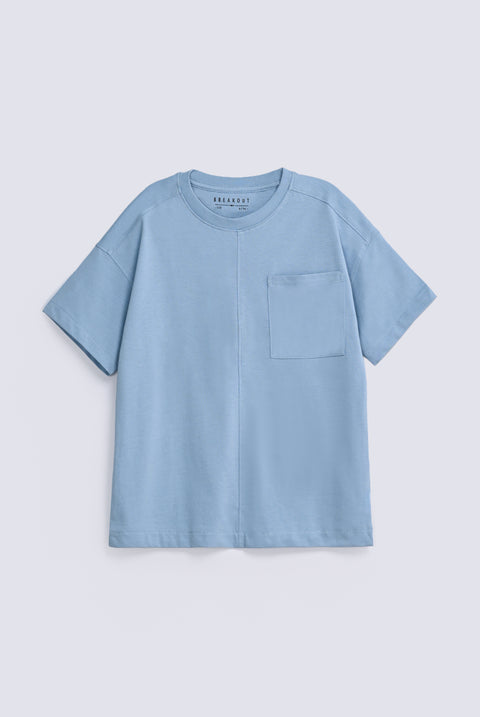 BOYS DROP SHOULDER POCKET DETAIL TEE