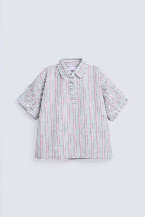 GIRLS STRIPERED BOXY TOP