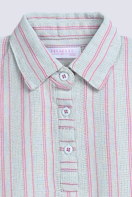 GIRLS STRIPERED BOXY TOP