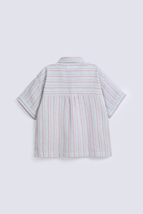 GIRLS STRIPERED BOXY TOP
