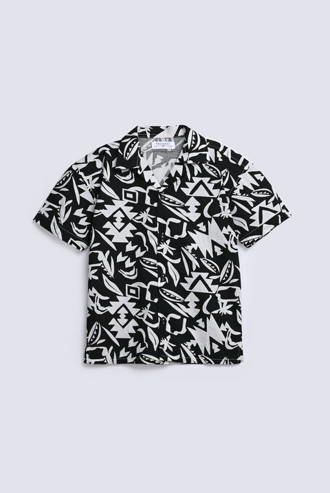 BOYS DROP SHOULDER PRINTED SHIRT