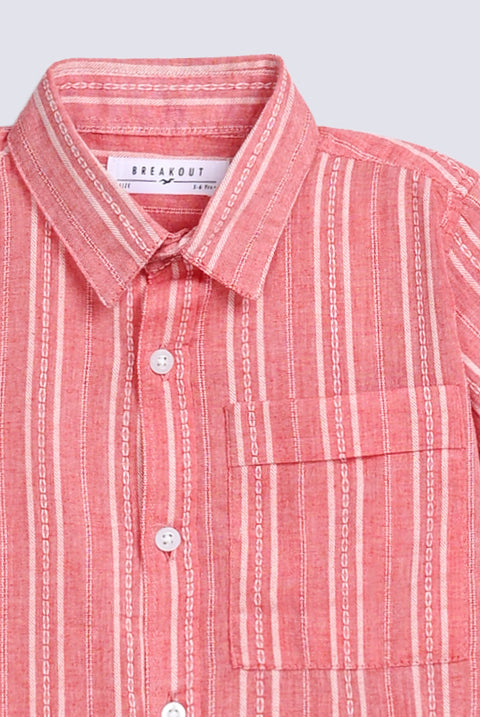 BOYS JACQUARD STRIPER SHIRT