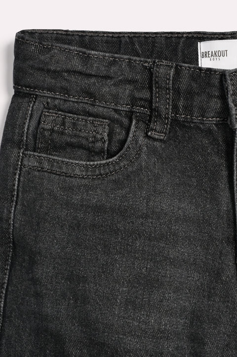 BOYS CARGO BERMUDA DENIM SHORTS