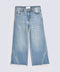 GIRLS LOOSE FIT FRAYED DENIM