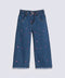 GIRLS WIDE LEG FLORAL PRINTED DENIM
