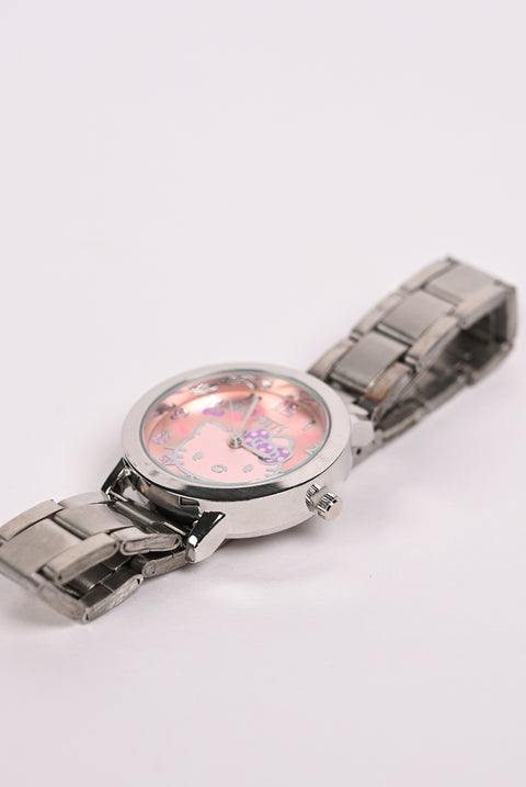 GIRLS HELLO KITTY METAL WATCH