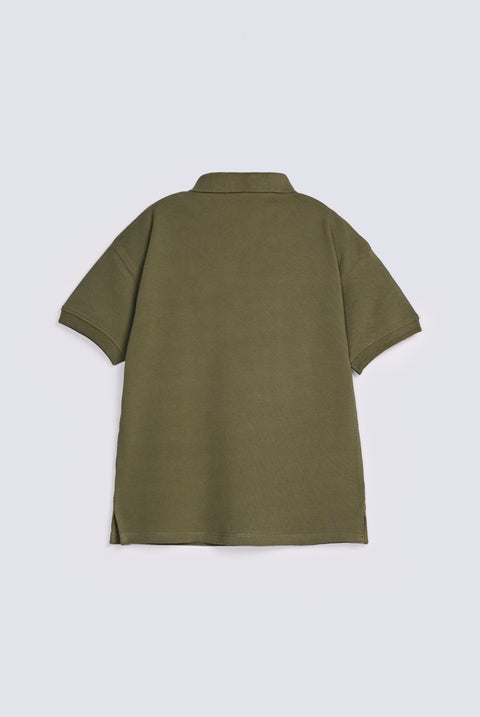 BOYS STAMP EMBELLISHED POLO