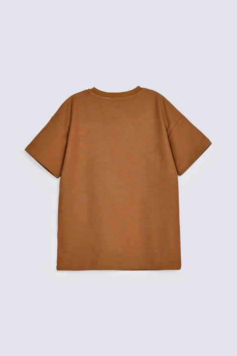 BOYS DROP SHOULDER TEXTURED TEE