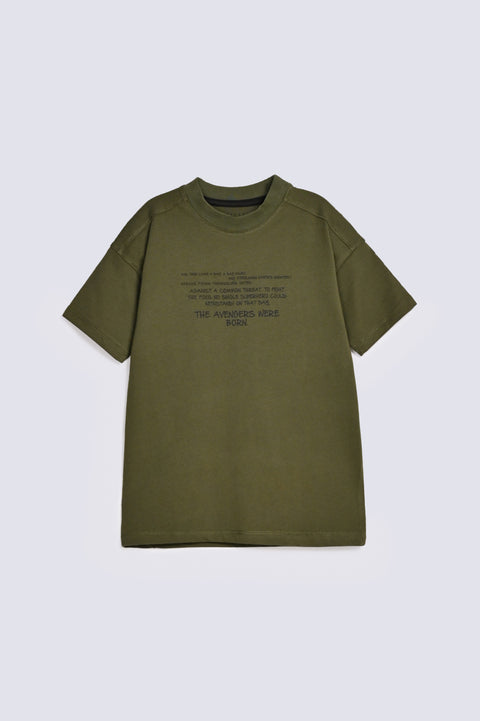 BOYS DROP SHOULDER AVENGERS PRINT TEE