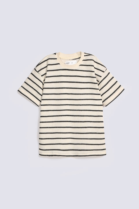 BOYS SPECIAL KNIT STRIPED TEE
