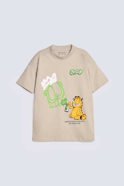 BOYS GARFIELD PRINT TEE