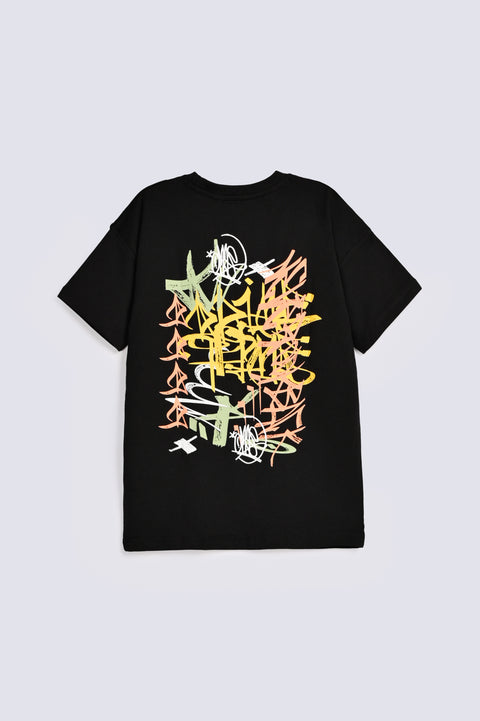 BOYS DROP SHOULDER PRINTED TEE
