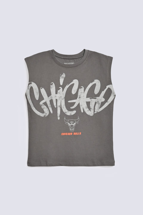 BOYS DROP SHOULDER CHICAGO BULLS TANK TOP