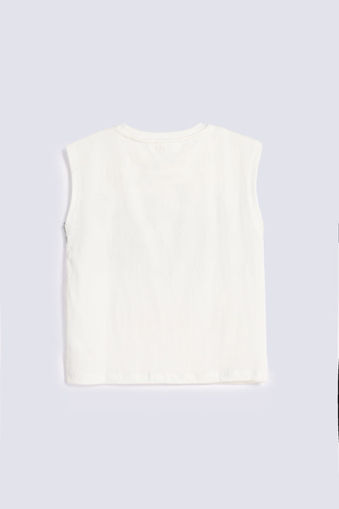 BOYS DROP SHOULDER CHICAGO BULLS TANK TOP