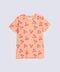 GIRLS PRINTED RIBBED TEE