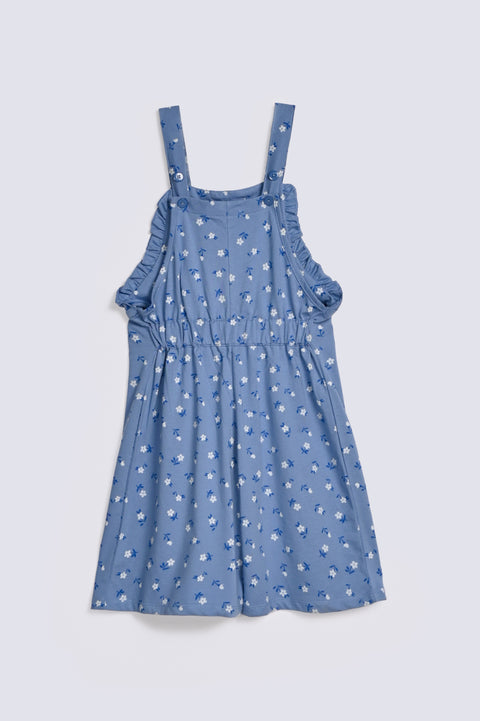 GIRLS FLORAL PRINTED PLAY SUIT