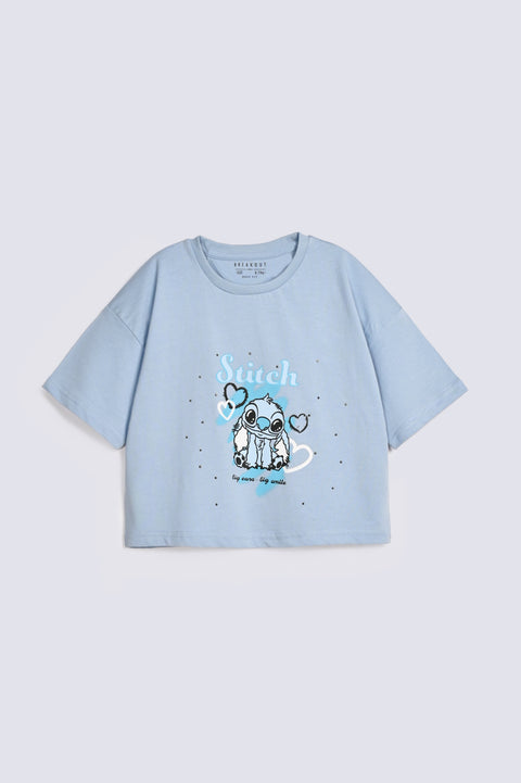 GIRLS STITCH EMBELLISHED TEE