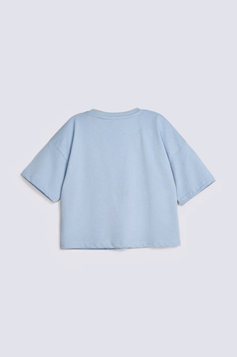 GIRLS STITCH EMBELLISHED TEE