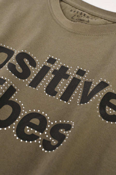 GIRLS DIAMANTES PRINTED T-SHIRT