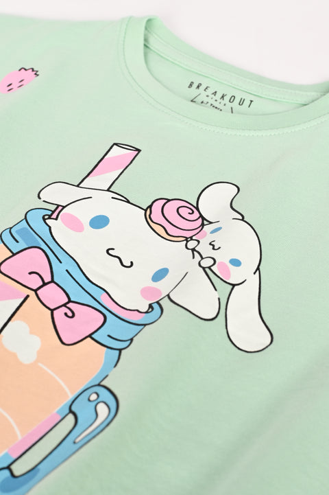 GIRLS CINNAMOROLL PRINTED T-SHIRT