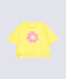 GIRLS BOXY EMBROIDERED FLOWER T-SHIRT