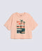 GIRLS BOXY FIT TROPICAL PRINTED T-SHIRT