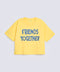 GIRLS BOXY TEXT PRINTED T-SHIRT