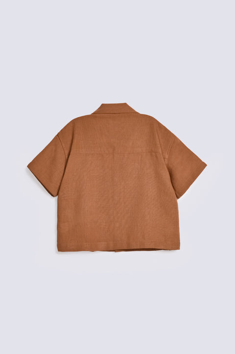 BOYS EMBROIDERED BOXY FIT SHIRT