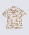 BOYS TEXTURED PRINTED SHIRT